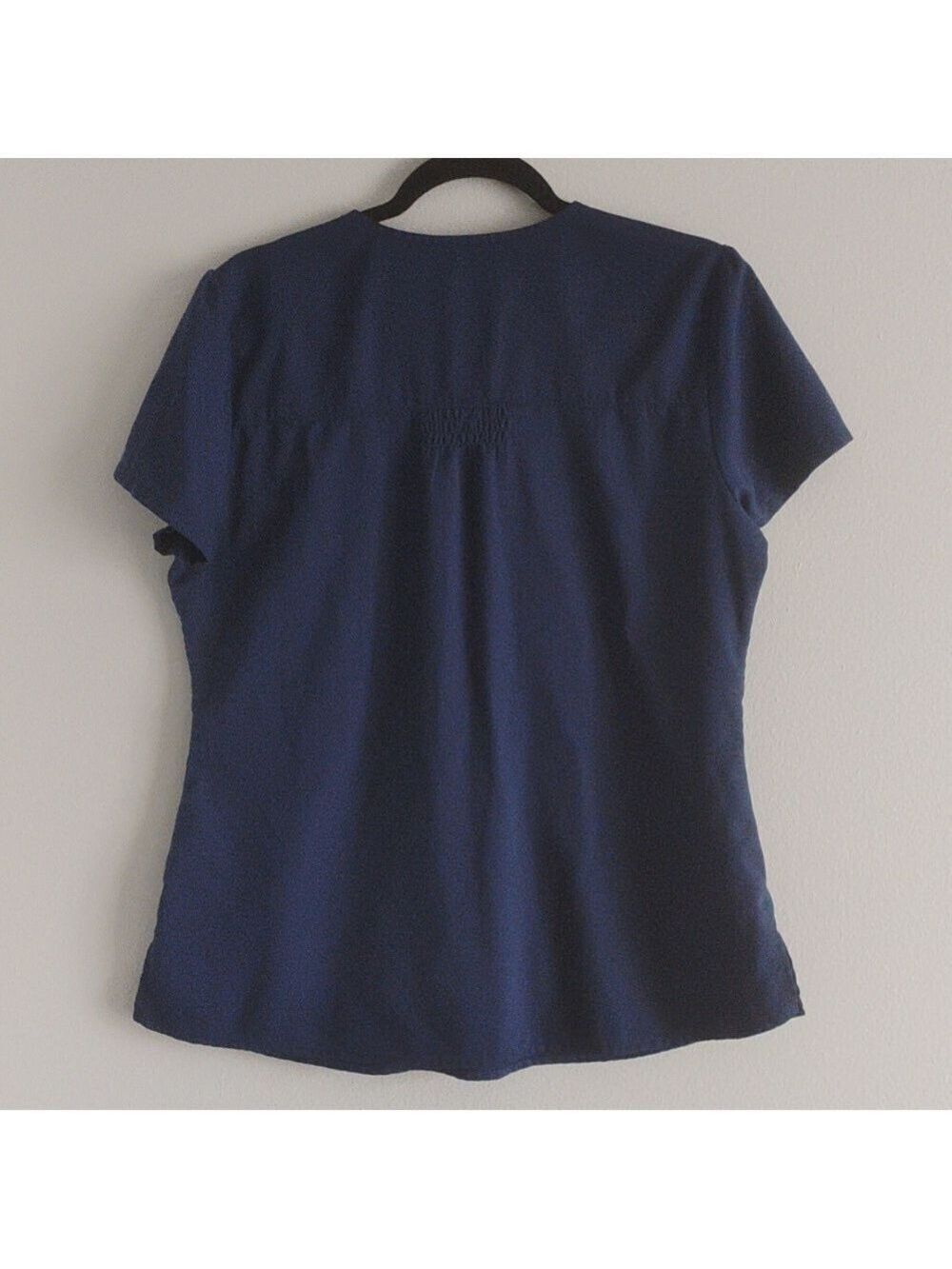 Greys Anatomy Scrubs Top Short Sleeve Deep Blue Medium - Picture 3 of 4